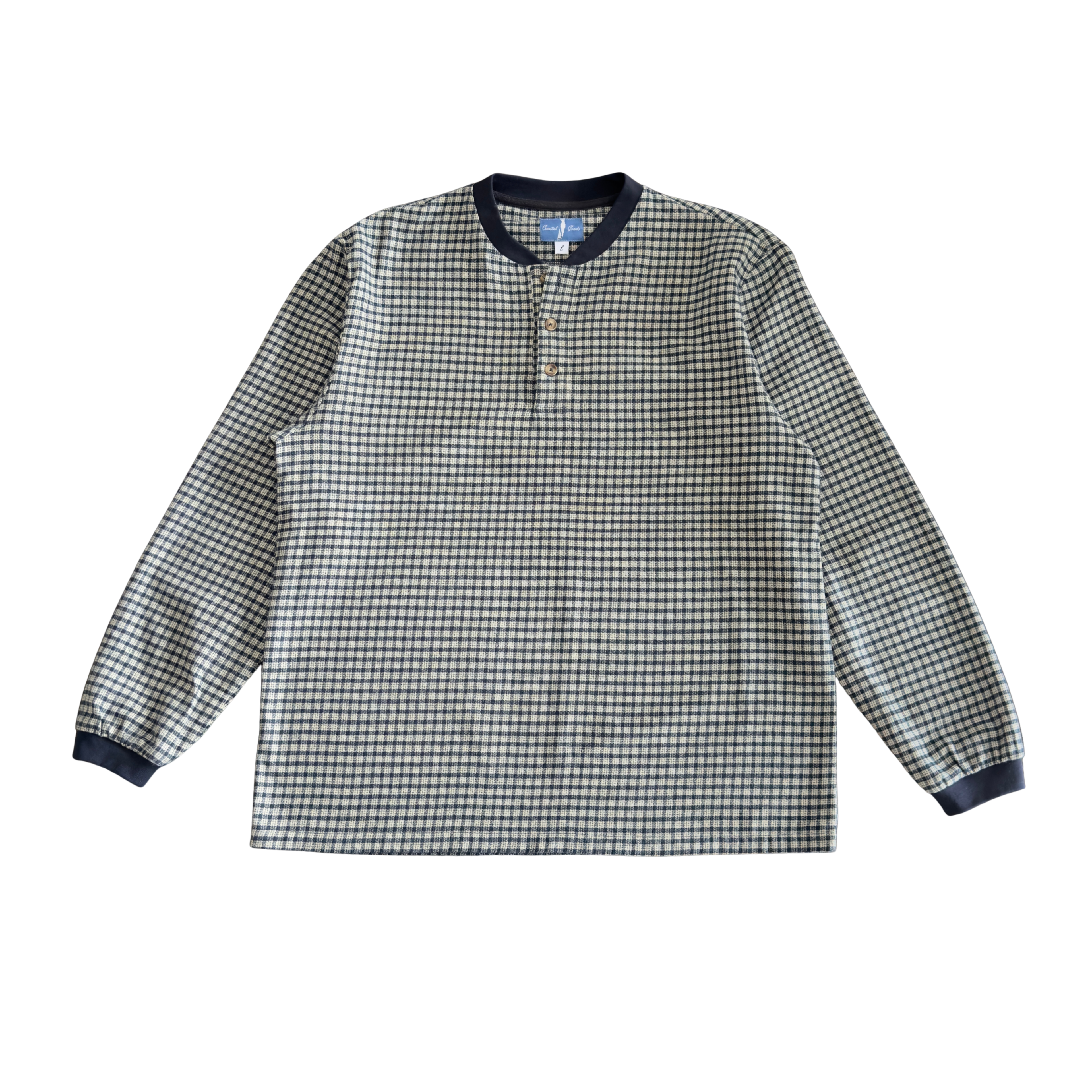 Lightweight Flannel Henley