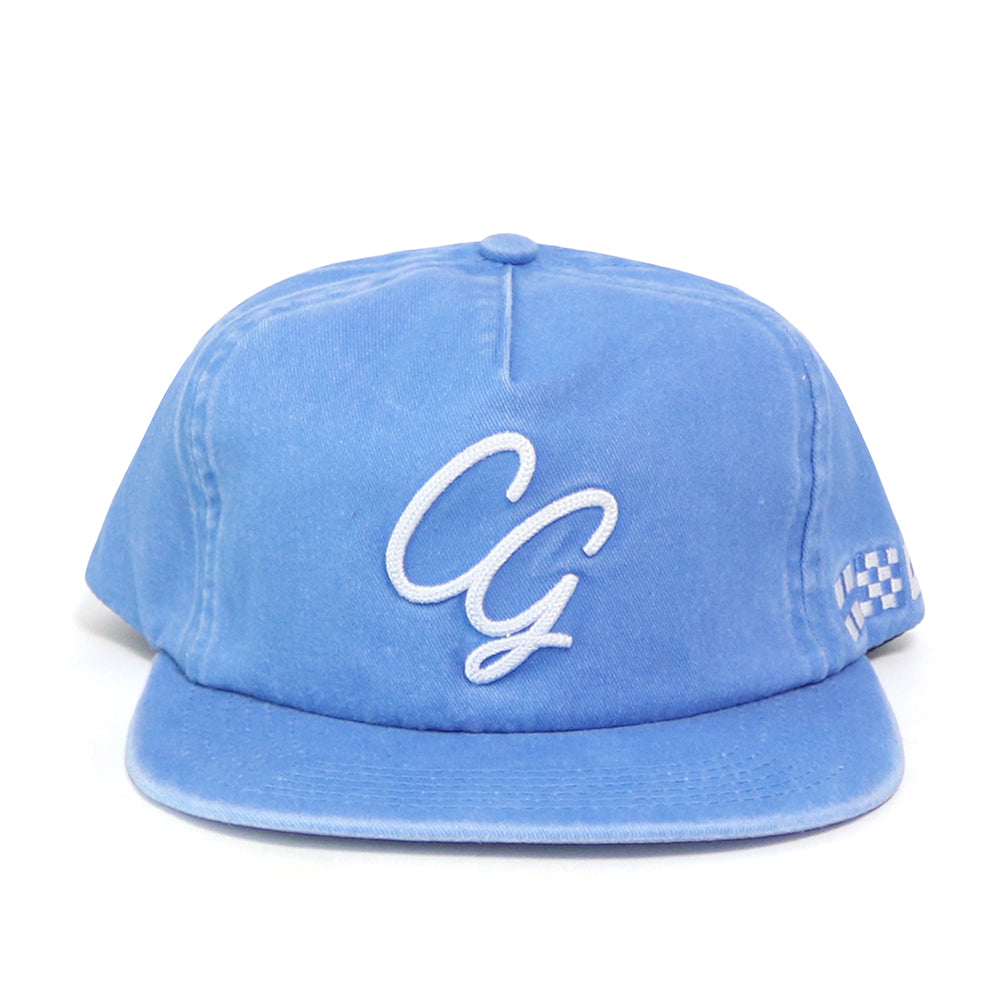 Washed Blue LineStitch Snapback