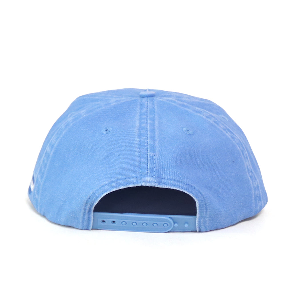 Washed Blue LineStitch Snapback