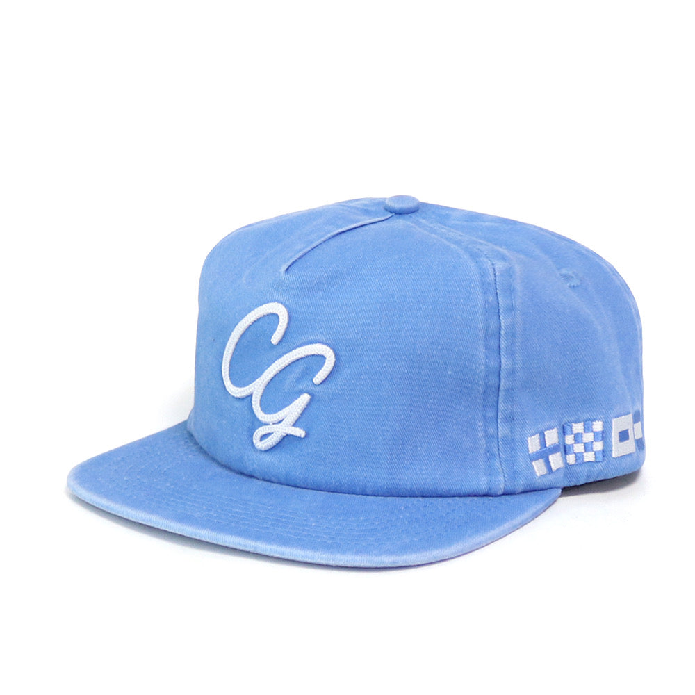 Washed Blue LineStitch Snapback